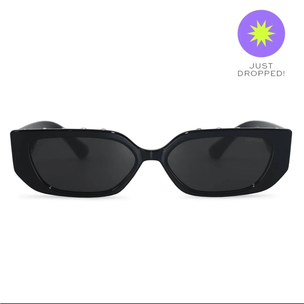 Black rhinestones Sunglasses TOPFOXX